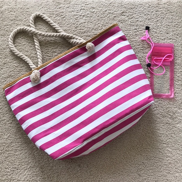 🌻1 LEFT🌻Jumbo Stripe Beach Tote - Picture 3 of 7